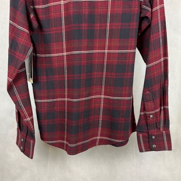 NWT Ariat Retro Fit Snap Button Shirt Men’s Heath Size XS Plaid Long Sleeve - Picture 7 of 10